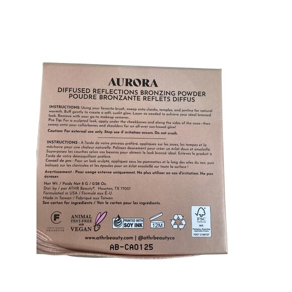Athr Beauty Aurora Diffused Reflections Bronzing Powder 0.28 Oz Face Bronzer new - Picture 3 of 5